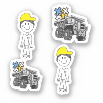 VINYL STICKER-FIFO Son+Dumptruck